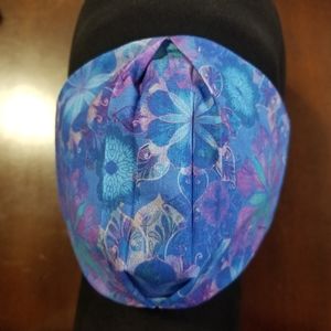 Zen Blue and Purple Flower Cotton Facemask